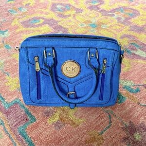 Calvin Klein Royal Blue Satchel